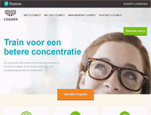 Tablet Screenshot of cogmed.nl